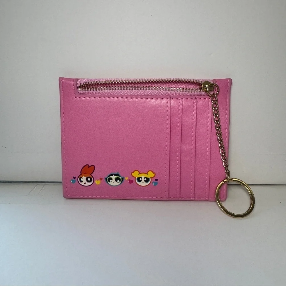 Pink and Yellow Powerpuff Girls Flat wallet NWT
